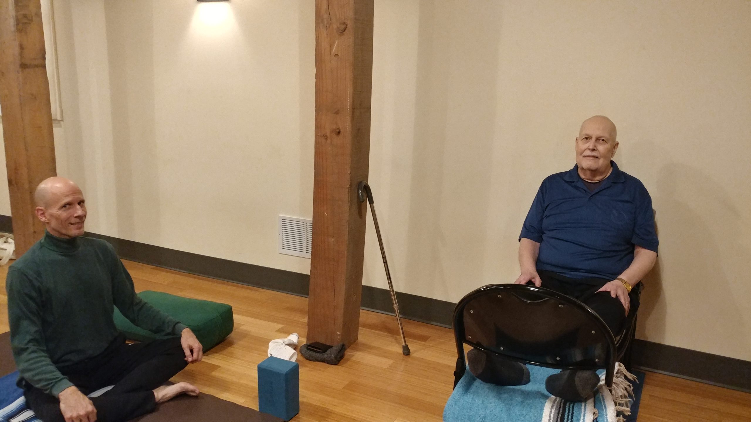 Dad and Eric at Yoga